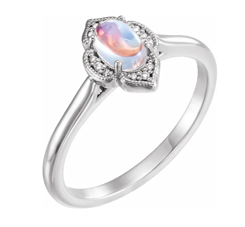 Moonstone ring